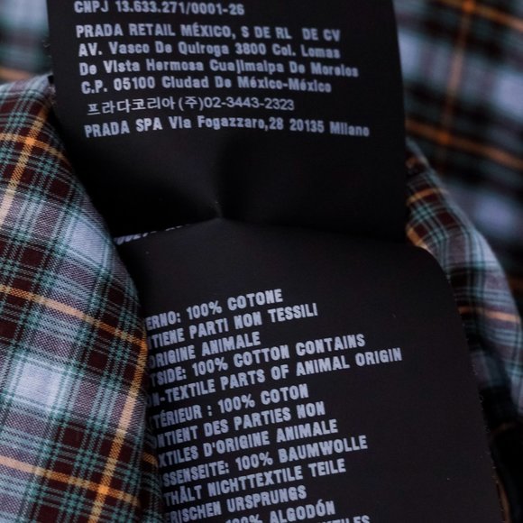 Prada Blue Checkered Cotton Shirt - Picture 11 of 14